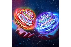 GENERIC Flying Orb Ball Toy 2025 Hand Controlled Hover Spinner Galaxy Lights Ball 2 Pack 360° Boomerang Flying Toys Magic Floating Globe Mini Drone Cool Christmas Gift Toy Flying Orb for Kids Ages 6-12 (BR)