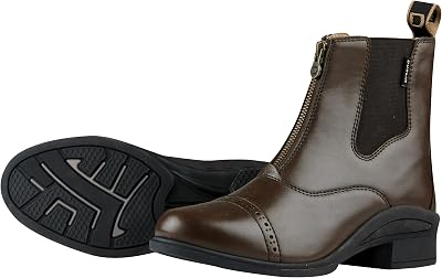 Dublin Altitude Zip Paddock Boots Brown Childs 10