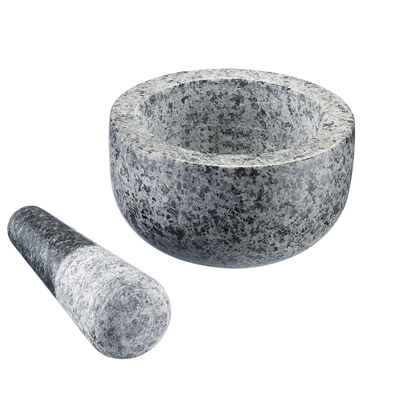 Westmark Mortar and Pestle Made of Natural Granite, Large, Inner Diameter: Approx. 9.5 cm, Grey, 69602260