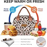 HOMESPON Insulated Lunch Bag Leopard Pattern Large Capacity 29x21x16.5 cm view 4