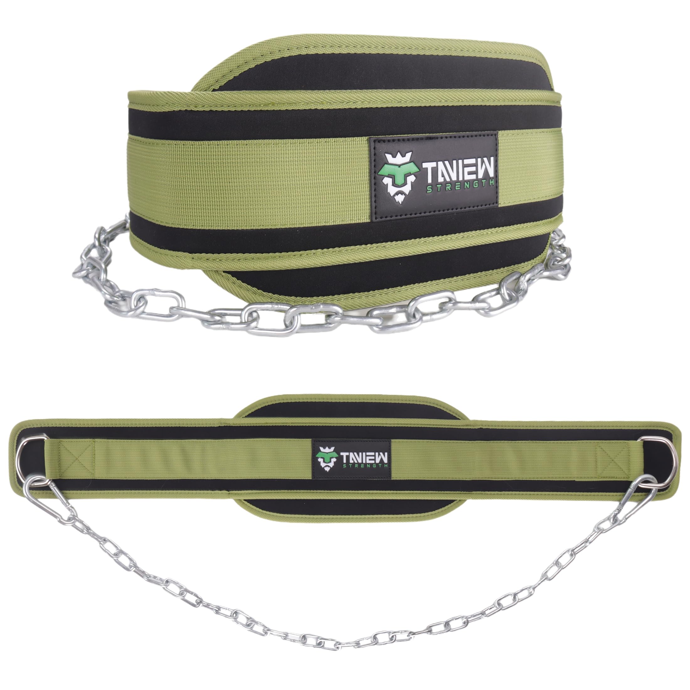 TAVIEW Dip Belt with Chain Weighted Belt for Pullups with Heavy Duty Dip Belt with Chain