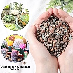 JOHOUSE 2LB Horticultural Lava Rocks, Mix Rocks for