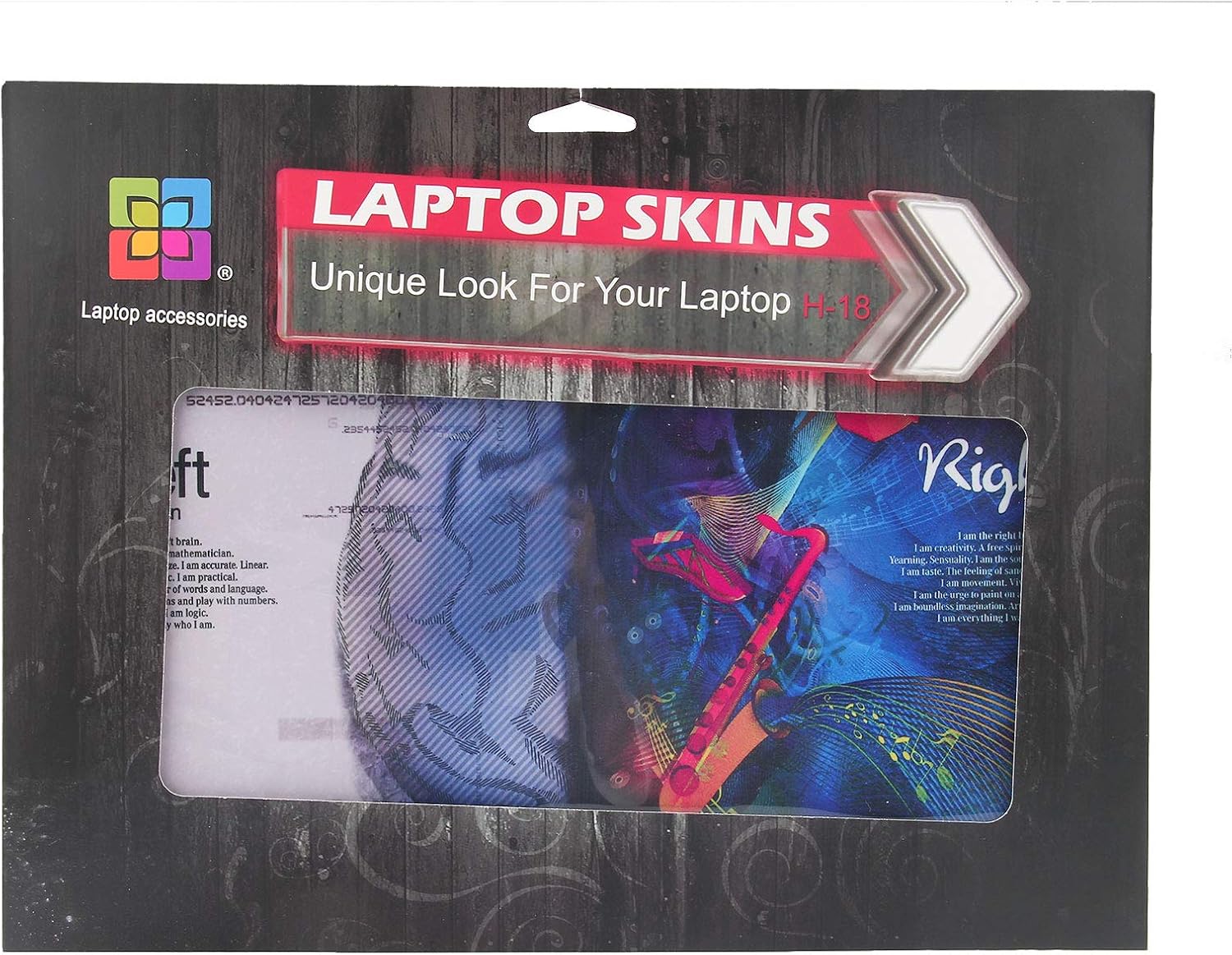 15.6 inch Laptop Notebook Skin Sticker Cover Art Decal Fits 13.3" 14" 15.4" 15.6" HP Dell Lenovo Apple Mac Asus Acer (Free 2 Wrist Pad Included) (Brain) - Image 4