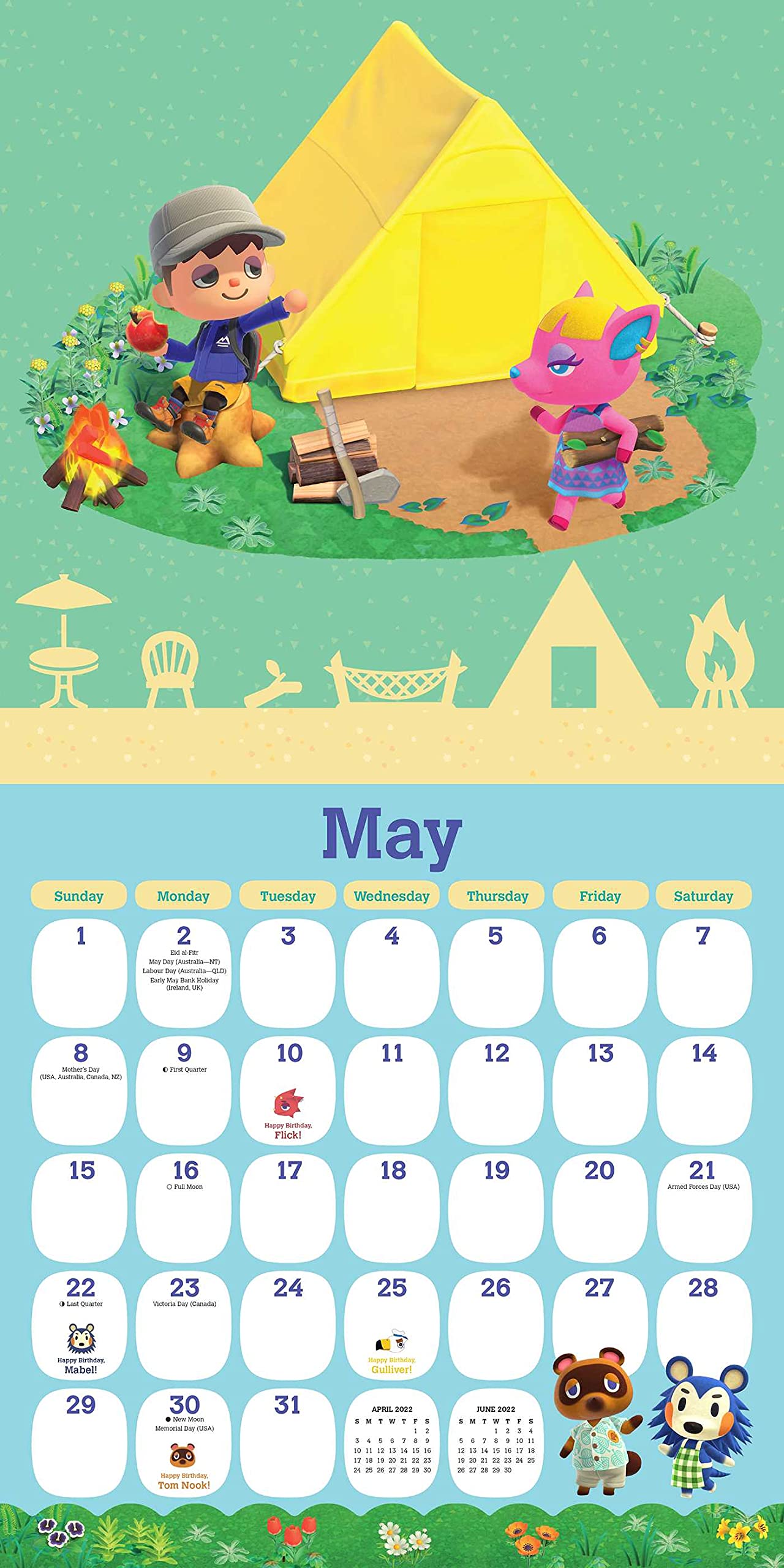 Amazon.com: Animal Crossing: New Horizons 2022 Wall Calendar: 9781419754937: Nintendo: Books