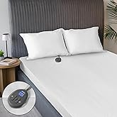 Sunbeam Electric Restful Quilted Heated Mattress Pad, 12 Heat Settings, 12-Hour Selectable Auto Shut-Off, Fast Heating, Warmi