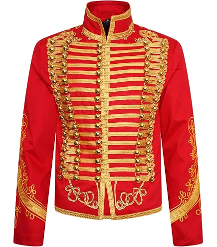Amazon.com: Ro Rox Men's Punk Officer Military Drummer Parade