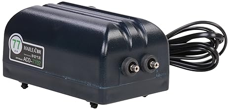 Hailea Aco 7702 Luftpumpe, 4, 5 Watt, 2x 4 l/min