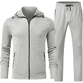 YSENTO Men's Track Sweat Suits 2 Pieces Sets Zipper Pockets Hoodie Jogging Outfits Warm Up Tracksuit Sweatsuit