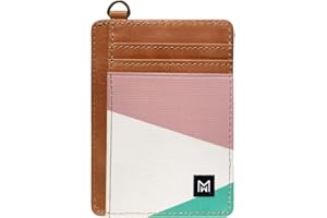 MOGEWOE Credit Card Holder Wallet for Women Slim Minimalist RFID Blocking Leather Elastic Front Pocket Wallet