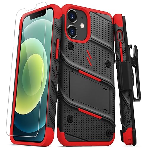ZIZO Bolt Series for iPhone 12 Mini Case with Screen Protector