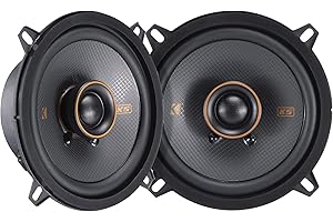 Kicker 51KSC504 KS-Series 5.25" Coaxial Speakers with .75" tweeters, 4-Ohm, Pair