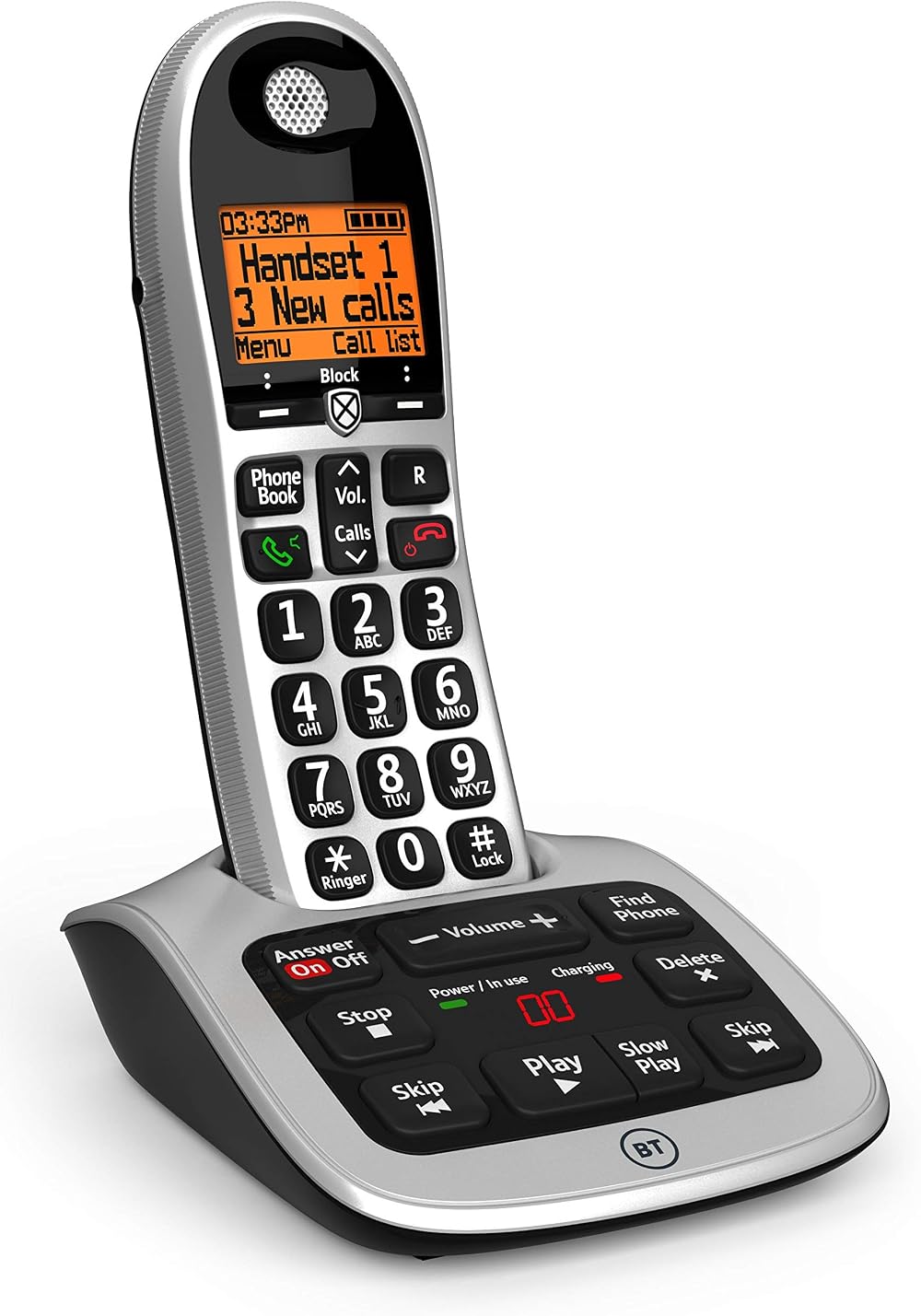 BT 4600 Cordless Landline Phone Big Buttons Nuisance Call Blocker Answer Machine