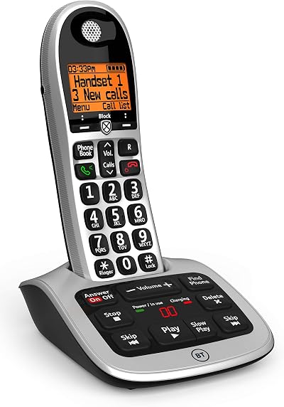 BT 4600 Cordless Landline Phone Big Buttons Nuisance Call Blocker Answer Machine
