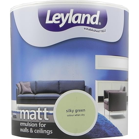 Leyland Paint Water Based Interior Vinyl Matt Emulsion Silky Green 2.5