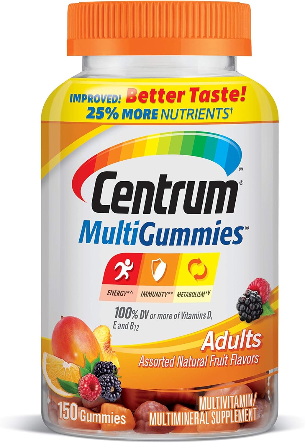 Centrum Adult Multivitamin/Multimineral GlutenFree Supplement Gummies