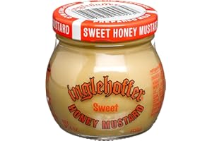Inglehoffer Mustard, Sweet Honey, 4-Ounce Jars (Pack of 12)