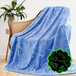 Glow in The Dark Dinosaur Blanket Gifts for Boys