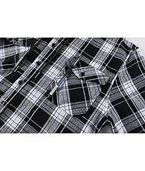ZITY Men's Flannel Hoodie Shirts Casual Button Down