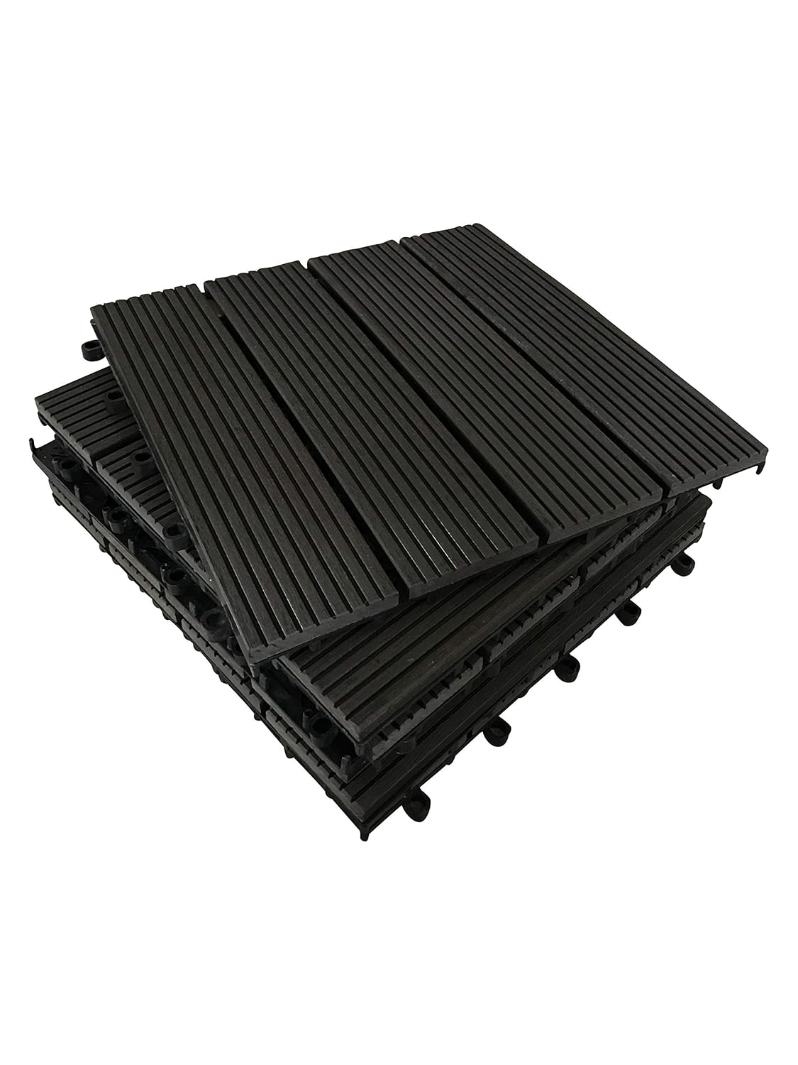 A+ The Famous ClickDeck Composite Plus Decking Tiles Patio, Balcony