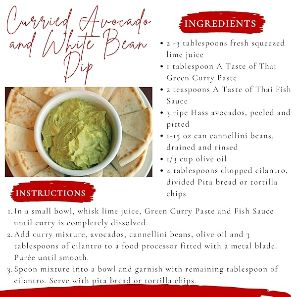 A TASTE OF THAI GREEN CURRY PASTE – AUTHENTIC & NATURAL READY-TO-USE THAI CURRY PASTE – VEGAN, GLUTEN‑FREE & NON‑GMO – SPICY, FRESH FLAVOR FOR CURRIES, STIR‑FRIES, SOUPS & DIPS – 1.75 OZ (PACK OF 6)