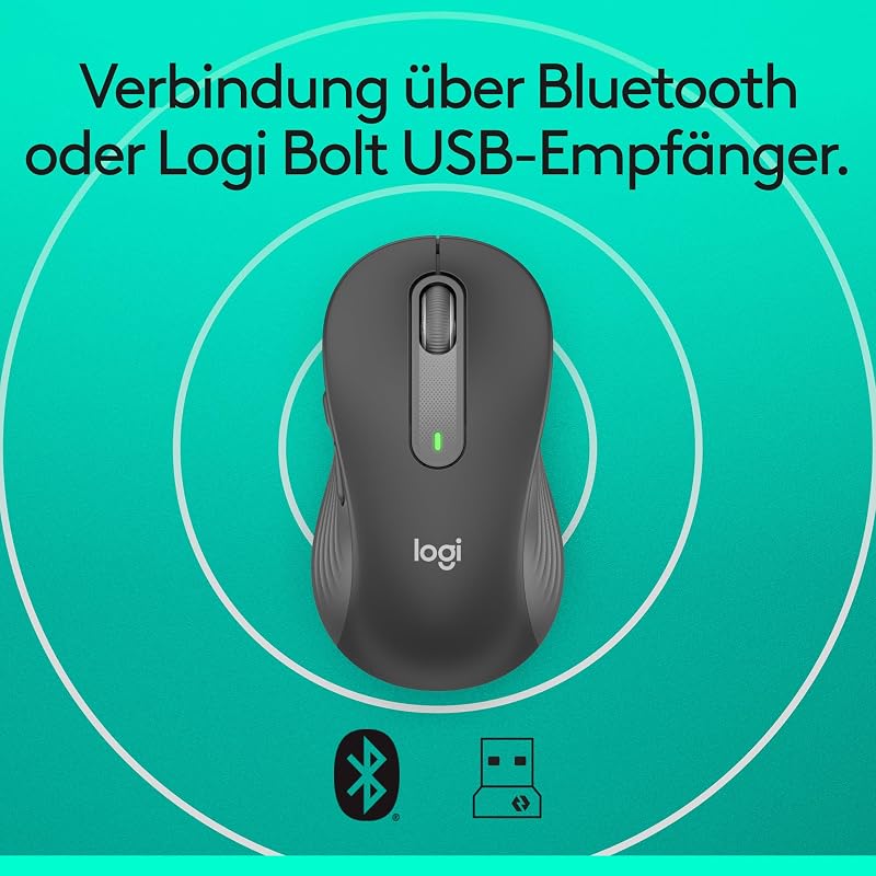 Signature M650 L Kabellose Maus - für große Hände