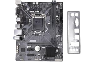 GOWENIC H310M S2 Computer Motherboard, LGA 1151 DDR4 DIMM M ATX Desktop Motherboard for I9 I7 I5 I3, DVI and VGA Output, Seri