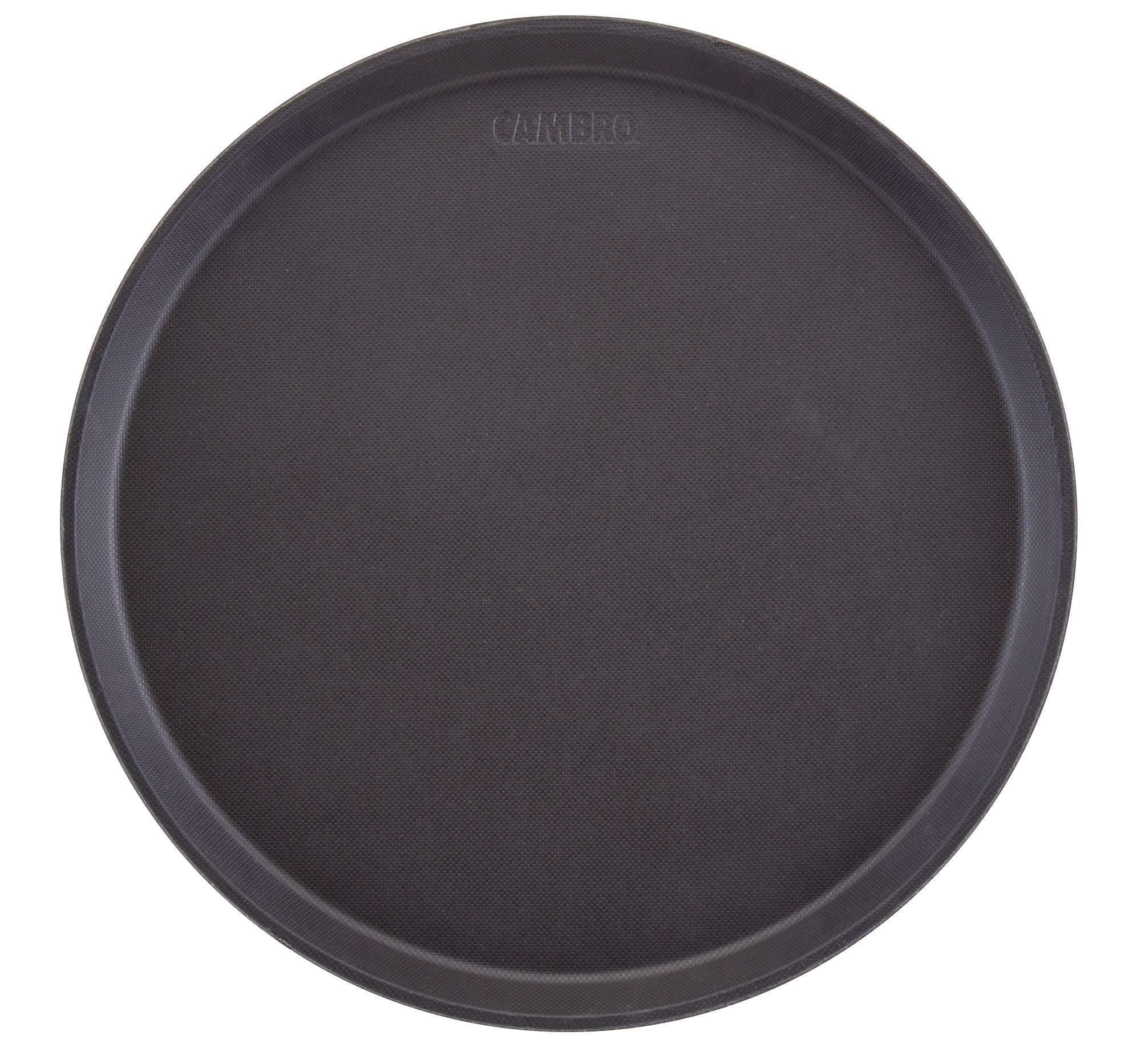 Cambro 1100CT110 Camtread Non-Slip Tray, Round, Black