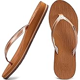KuaiLu Womens Fashion Flip Flops Ladies Lightweight Summer Beach Yoga Mat Thong Sandals with Comfortable Arch Support