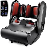 EaseZen 2 in 1 Detachable Foot and Calf Massager with Heat | Heated Shiatsu Feet and Calf Massager Machine Deep Kneading for Foot Tiredness, Gift for Men Women, Fits Up to Size 14