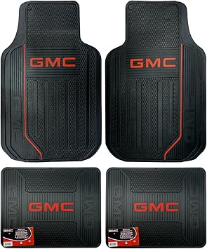 Amazon Com U A A Inc Elite Series Front Rear Car Truck Suv Seat Rubber Floor Mats For Gmc Automotive