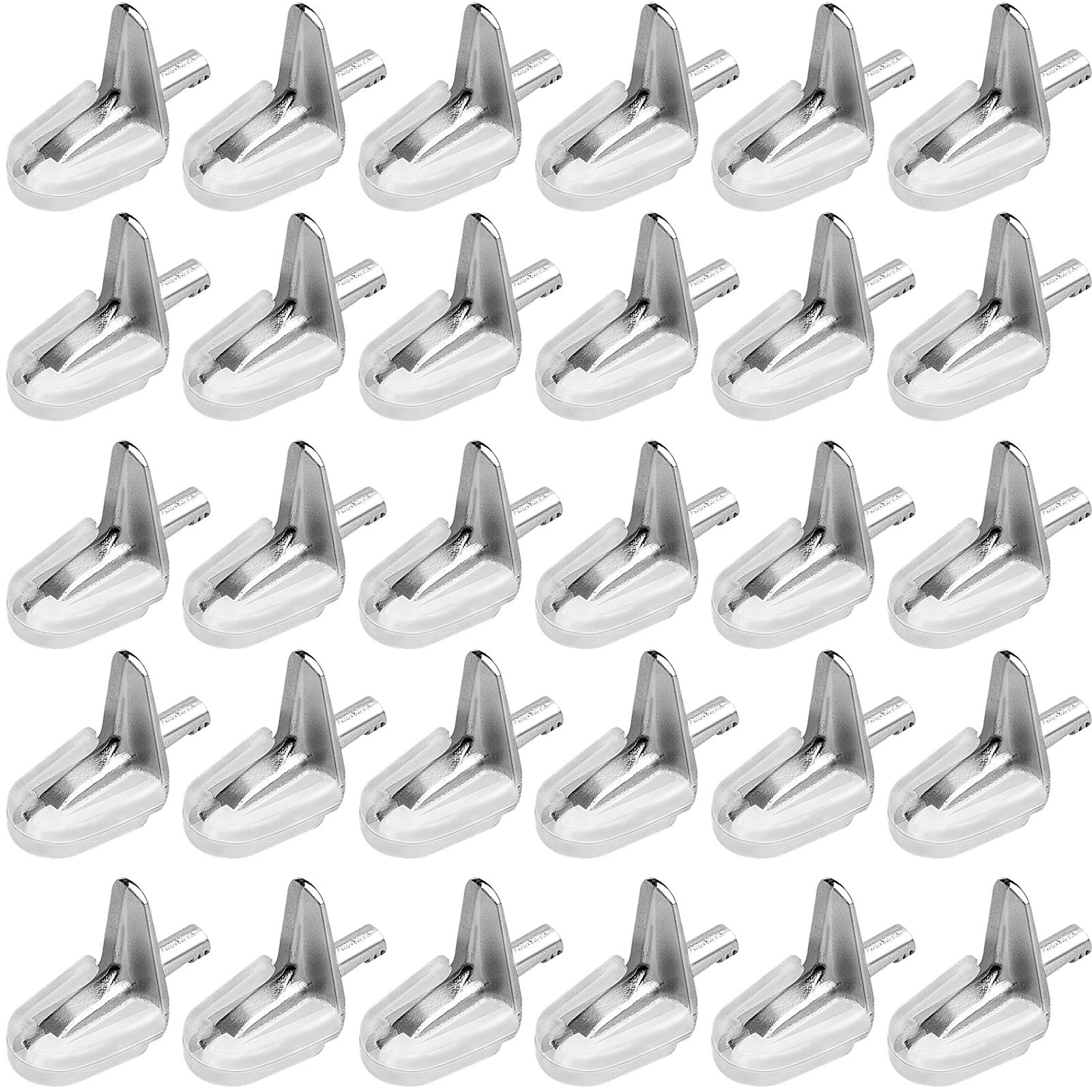 Pack of 30 Shelf Brackets Bookcase Supports Glass Shelf Support 3 mm Shelf Support Shelf Support Shelf Support for Cupboard Bookcase Furniture