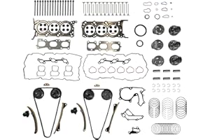 G6DH 3.3L Engine Rebuild Overhaul Kit w/Timing Chain Kit VVT Head Gasket Set Piston Kit Fit for Kia Sorento Sedona Cadenza Hy