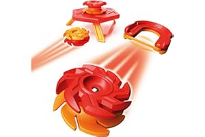 Fat Brain Toys Magshuto Mag-Kit Series 1 Flamepiercer Red, Magnetic Trick Shot System, Open-Ended Disc-Launching Skill Challenge for Ages 6 and Up