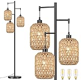 QIYIZM Floor Lamp for Living Room,Bedroom,Boho