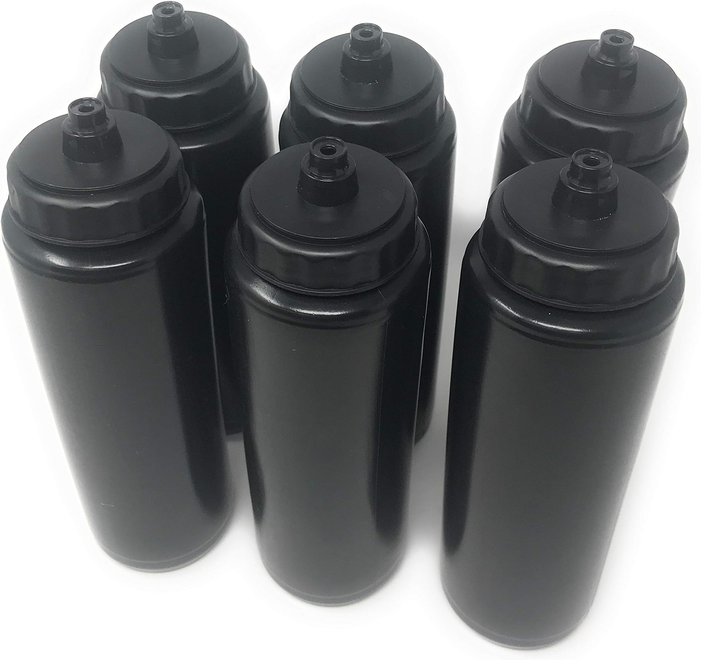 Sea View Treasures 6 x 24oz Plastic Sports Squeeze Water Bottle - Football, Soccer, Baseball, Hockey, Softball, Volleyball