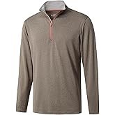 M MAELREG Quarter Zip Golf Pullover Men Dry Fit Long Sleeve Performance Wicking Mock Neck 1/4 Zip Pullover Mens Sweatshirt
