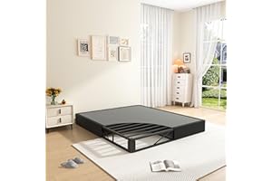 MAF Queen Box Spring 10 Inch High Profile Box Spring for Queen Bed, Queen Size Bed Base 3500 lbs Black Heavy Duty Metal Mattress Foundation with Easy Clean Cover, Easy Assembly