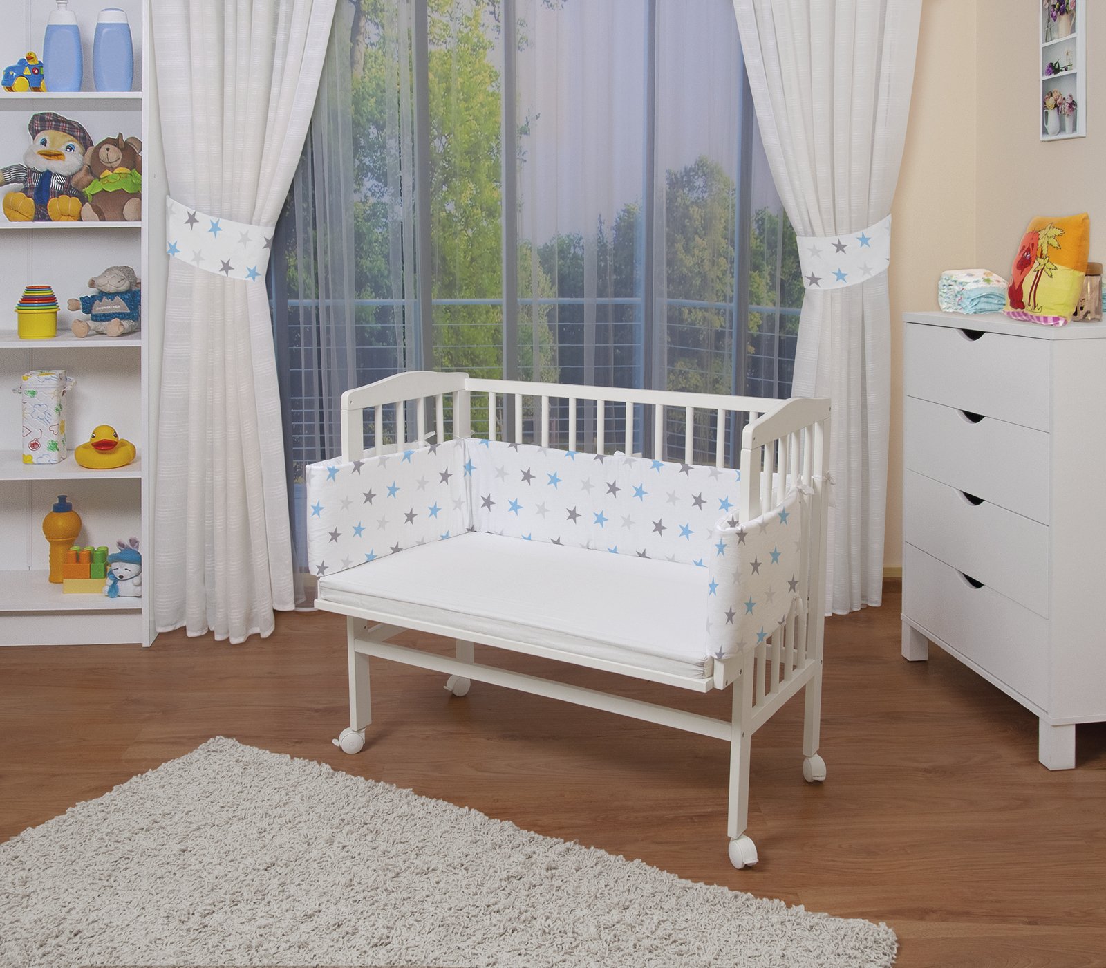 fillikid convertible bedside crib