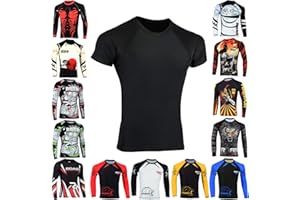 ROAR-INT Roar BJJ Rash Guards MMA Grappling Jiu Jitsu Training No Gi Fight Wear Mens Compression Shirts