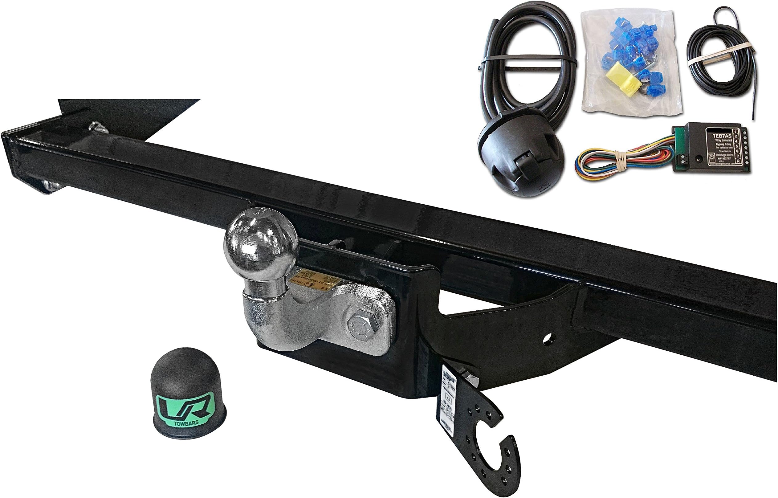 Umbra Rimorchi Towbar Flange Towball with 7 pin Bypass Relay for Opel Vauxhall Vivaro VAN 2014-2019 UT311COR03ZSFM/WU800UK1