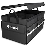 K KNODEL Car Trunk Organizer with Lid, Collapsible