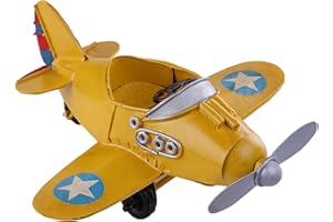 Berry President Vintage Iron Propeller Airplane Aircraft for Photo Props & Nursery Room Decoration & Cake Topper