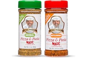 CHEF PAUL PRUDHOMME'S Chef Paul Magic Seasonings Blends Hot and Sweet Pizza and Pasta Magic | No Added Salt | Pizza Seasoning | Perfect for Pasta, Salad & Soups | Italian Seasoning | Pack of 1 Each