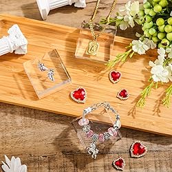 Vicenpal 4 Pieces Acrylic Square Display Block 2 x