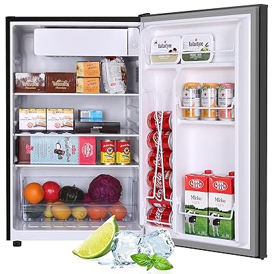 Buy Mini Fridge Small Refrigerator 4 5 Cubic Feet Compact Mini Fridge Auto Defrost Energy Star Mini Fridge For Bedroom Dorm Office Kitchen Black With Handles Online In Turkey B0964wpggs