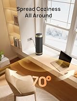 Dreo 16 Inch Electric Heater 2000W 70° Oscillation Quiet 34dB Energy Efficient view 5
