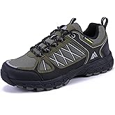 Queday Waterproof Hiking Shoes Mens Lightweight Walking Shoes Daily Hike Trekking Trail Outdoor Camping Climbing