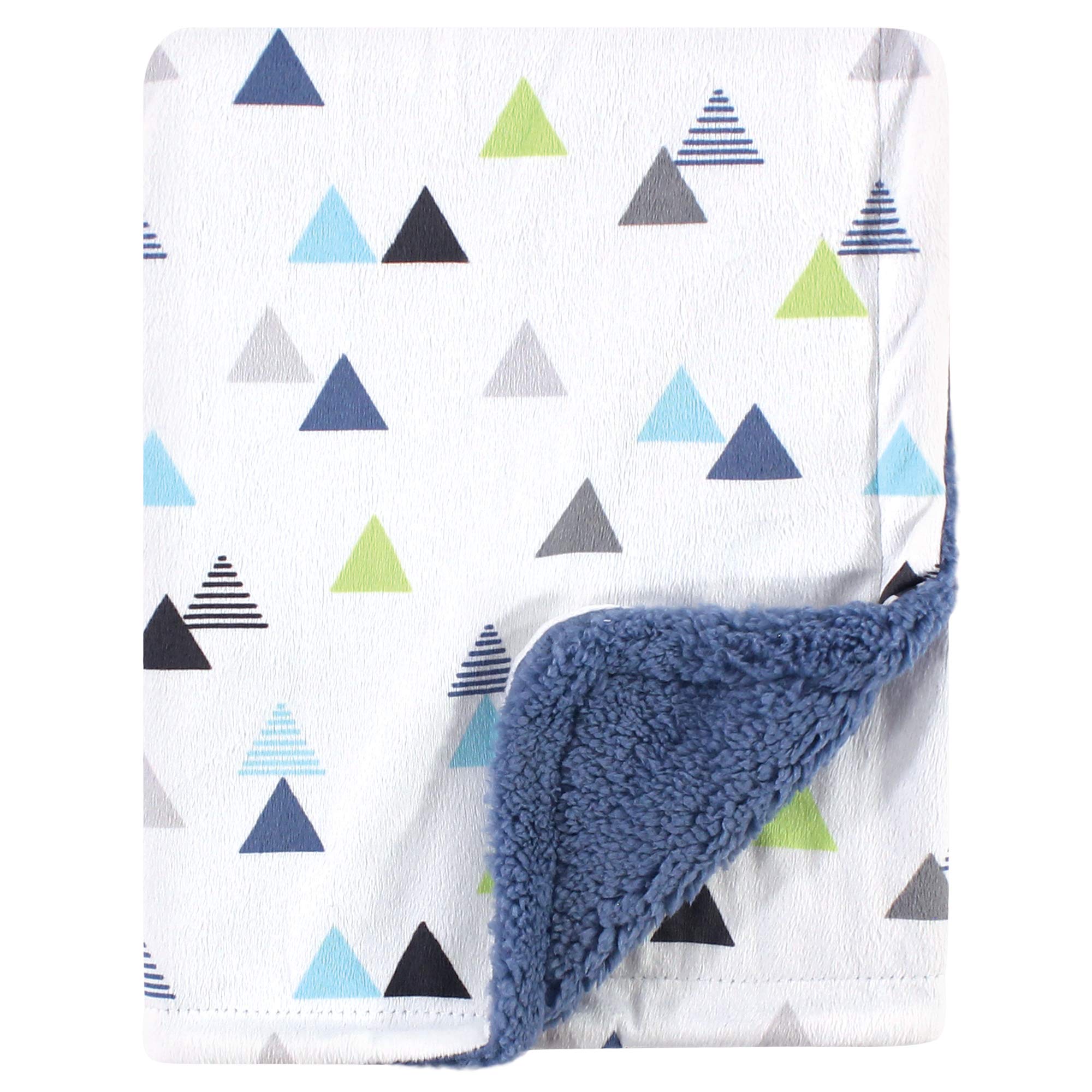 Photo 1 of Hudson Baby Unisex Baby Plush Mink and Sherpa Blanket, Abstract, One Size