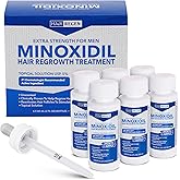 Hair Regen Liquid Minoxidil Men 5% – Advanced Topical Solution for Regrowth – Growth Treatment for Men Hair Loss 6-Pack as 6-Month Supply Kit