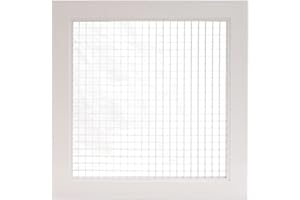 HVAC PREMIUM 14" x 14" Cube Core Eggcrate Return Air Grille - Aluminum Rust Proof - HVAC Vent Duct Cover - White [Outer Dimensions: 15.75 X 15.75]